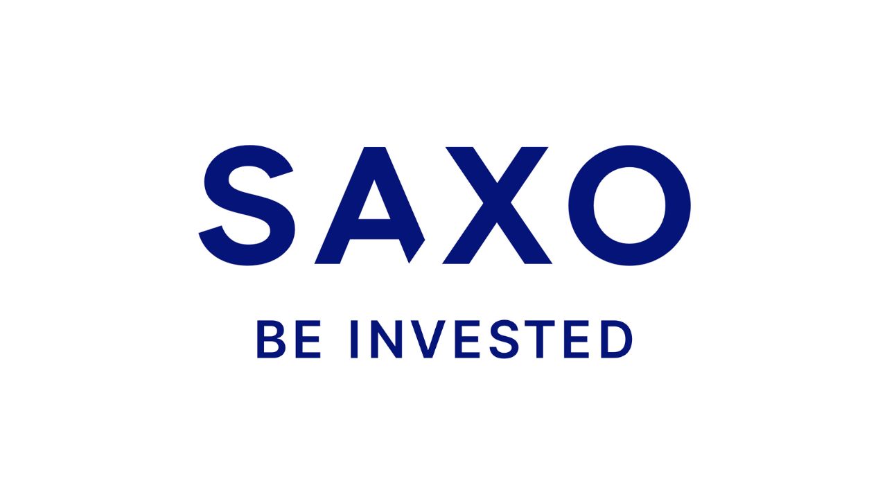 Logo for Saxo Bank der er kåret som den bedste investeringsplatform i 2024 af Forbrugerrådet Tænk
